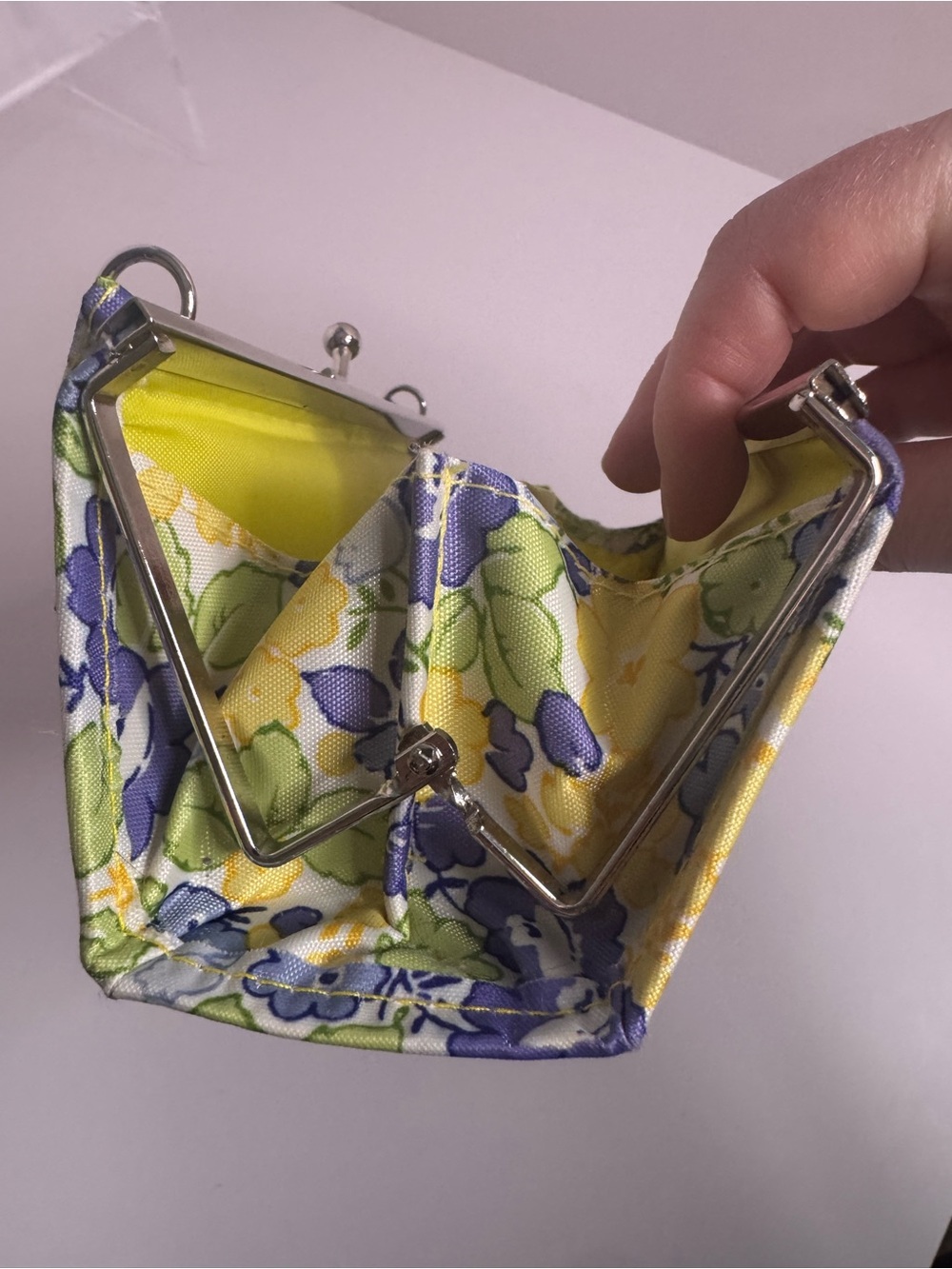#343 Laura Ashley Vintage Floral Mini Kisslock Satchel - Picture 9 of 13
